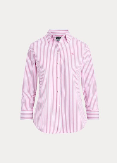 Ralph Lauren Easy Care Striped Cotton Skjorter Dame Danmark (DIKXM9268)